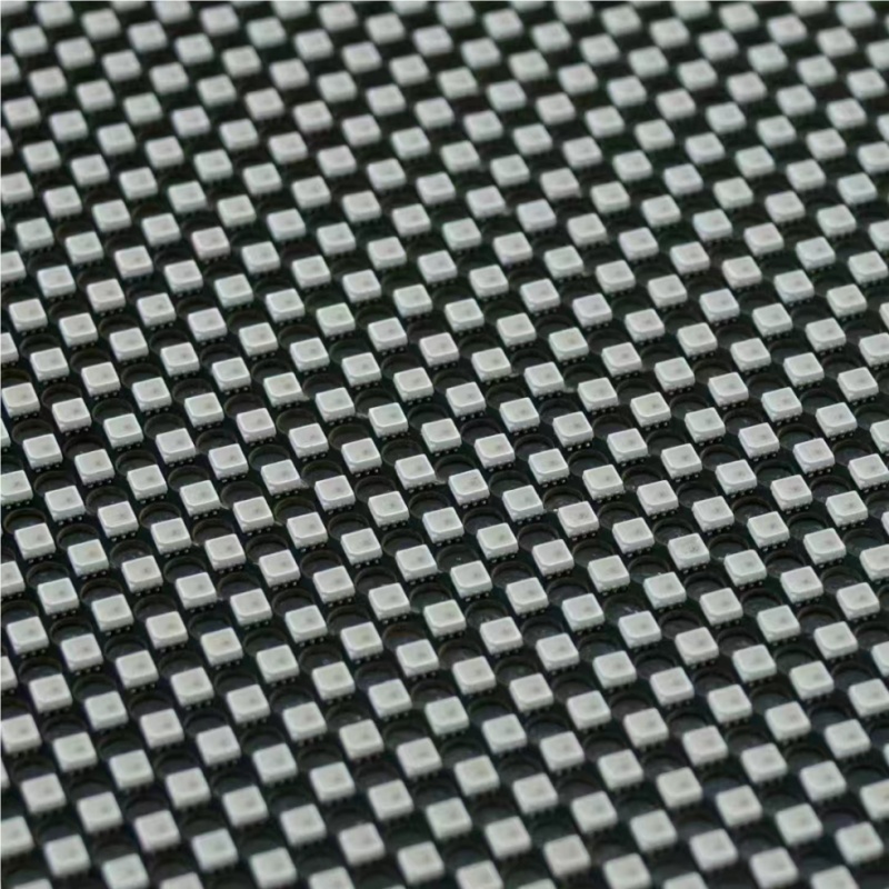 Schermo di visualizzazione con pellicola adesiva olografica trasparente ultra morbida e leggera a LED