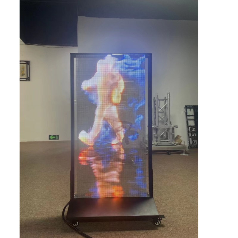 Holografick&aacute; LED transparentn&iacute; ultra měkk&aacute; a lehk&aacute; přilnav&aacute; filmov&aacute; obrazovka