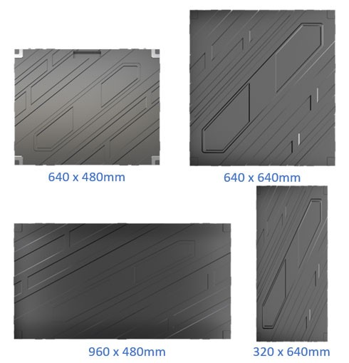 640x480mm 640x640mm 960x480mm 360x640mm LED पैनल के साथ इंडोर P1.8 कमर्शियल LED डिस्प्ले